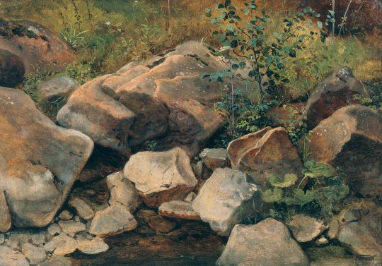 Felsen im Wasser, 1838 